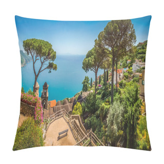 Personality  Amalfi Coast From Villa Rufolo Gardens In Ravello, Campania, Italy Pillow Covers
