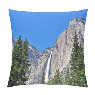 Personality  California, Usa: Aerial View Of Giant Sequoias And The Yosemite Falls, The Highest Waterfall In Yosemite National Park, American National Park Famous For Its Granite Cliffs, Waterfalls And Biological Diversity Pillow Covers