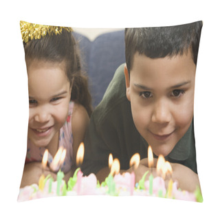 Personality  Kids And Birthday Cake. Pillow Covers