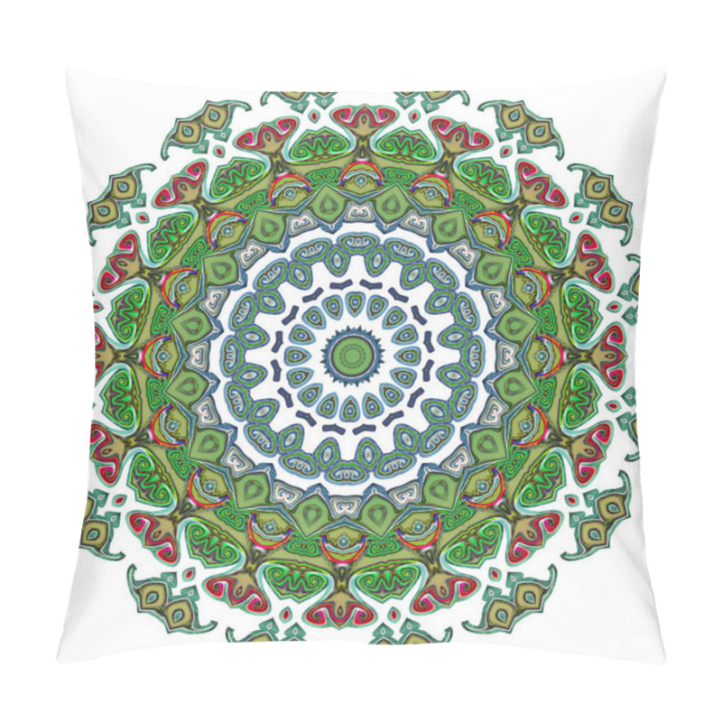 Personality  Colorful digital art, Oriental pattern, geometric texture, Mystical motif, Abstract background, Fantastic design.  pillow covers