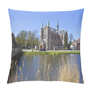 Personality  Bridge To Church, Alkmaar Town, Holland, The Netherlands Pillow Covers
