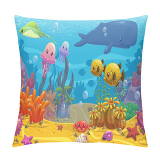 Personality  Cartoon Underwater World Pillow Covers