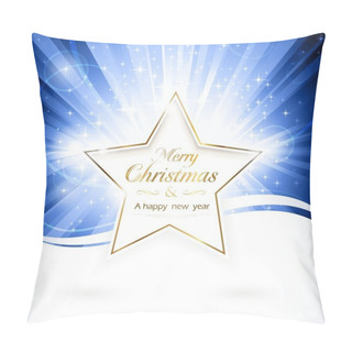 Personality  Golden Christmas Star Pillow Covers