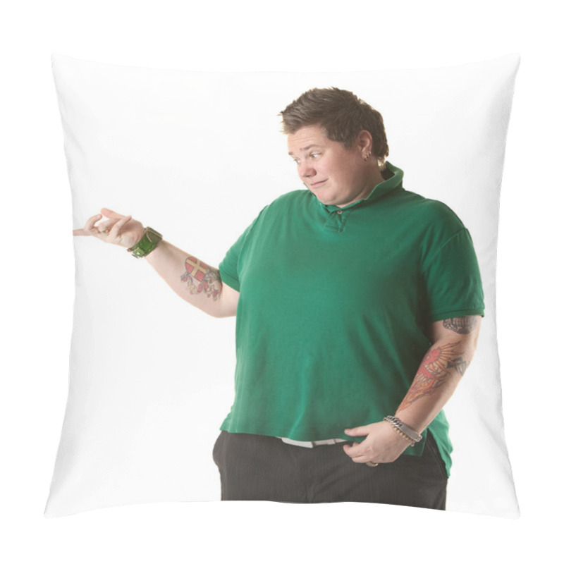 Personality  Woman Points Pillow Covers