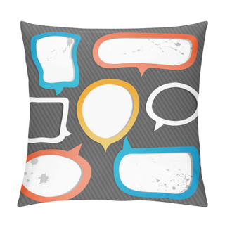 Personality  Paper Speech Bubble. Vector Pillow Covers