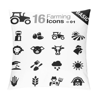 Personality  Basic - Agriculture And Farming Icons Pillow Covers