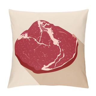 Personality  Raw Meat With Bone. Pillow Covers