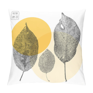Personality  Leaves. Pattern With Leaf Pillow Covers