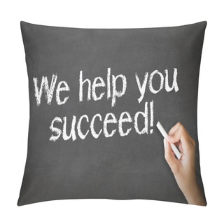 Personality  We Help You Succeed Chalk Illustration Pillow Covers