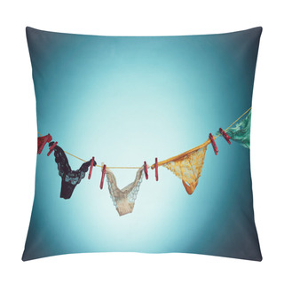 Personality  Woman's Panties On Rope Pillow Covers