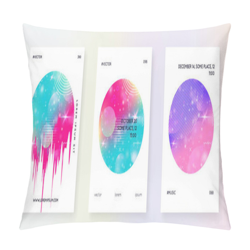 Personality  Music flyer and poster for summer fest. pillow covers