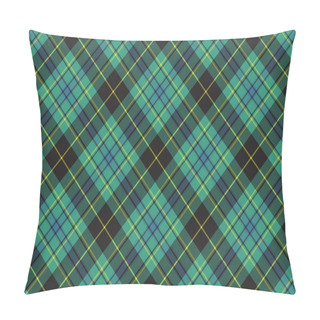 Personality  Ireland Tartan Kilt Texture Seamless Diagonal Pattern Pillow Covers