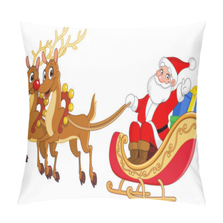 Personality  Santa Sleigh Pillow Covers