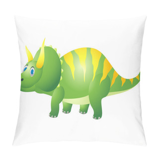 Personality  Triceratops Cartoon Pillow Covers