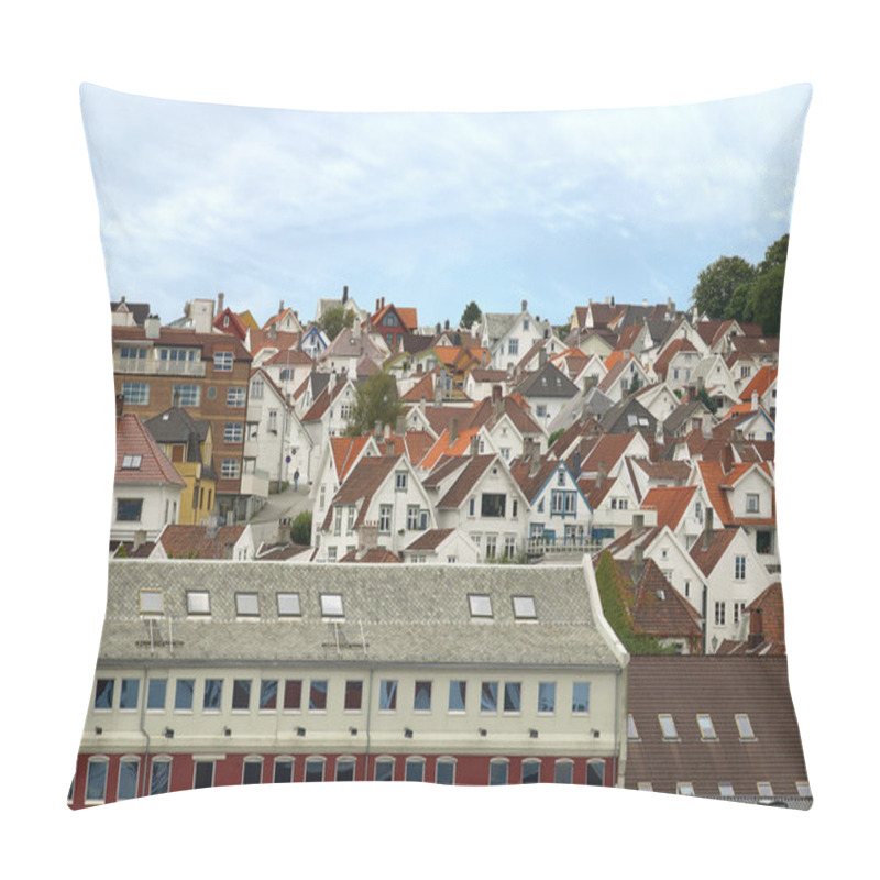 Personality  Roofs of Stavanger. pillow covers