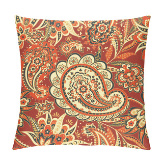 Personality  Paisley Seamless  Pattern. Vector Ethnic Ornament Pillow Covers