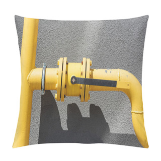 Personality  Yellow Gas Pipeline Pillow Covers