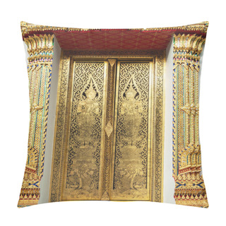 Personality  Thai Art Gold Painting Pillow Covers