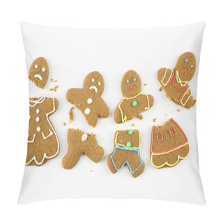 Personality  Broken Gingerbread Cookies. Pillow Covers
