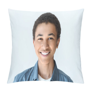 Personality  Smiling African American Teen Boy Pillow Covers
