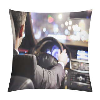 Personality  Man Driving Car Pillow Covers