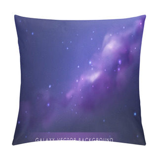 Personality  Cosmos Background With Realistic Stardust, Nebula And Shining Stars. Colorful Galaxy Backdrop. Pillow Covers