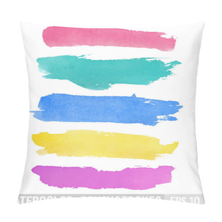 Personality  Watercolor Brush Stroke.  Pillow Covers