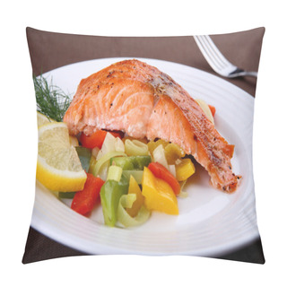 Personality  Grilled Salmon Pillow Covers