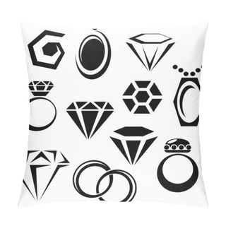 Personality  Jewelry Icon Set Pillow Covers