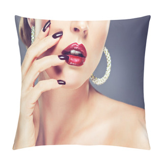 Personality  Fashion Girl Portrait Pillow Covers
