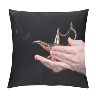 Personality  Magic Lamp In Hands Pillow Covers