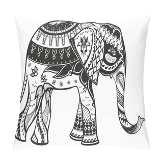 Personality  Stylized Figure Of Elephant Pillow Covers