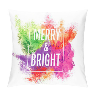 Personality  Colorful Christmas Background Pillow Covers
