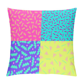 Personality  80s 90s Abstract Backgrounds Pillow Covers