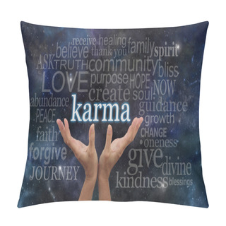 Personality  Your Karma Is In Your Hands Pillow Covers