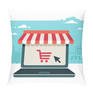 Personality  Online Store. Sale, Laptop With Awning Pillow Covers