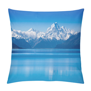 Personality  Amazing Pukaki Lake And Mountain Cook, New Zealand Pillow Covers