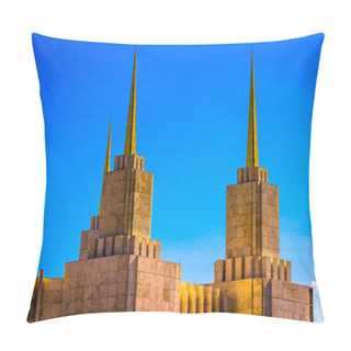 Personality  Spires Of The Washington DC Mormon Temple, In Kensington, Maryla Pillow Covers