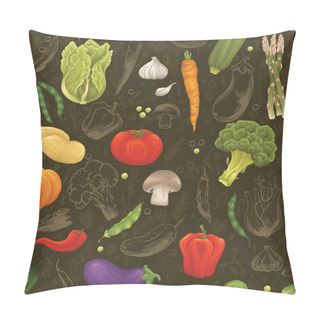 Personality  Vegetable Seamless Pattern Pillow Covers