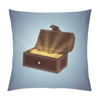 Personality  A Chest Of Gold Coins Pillow Covers