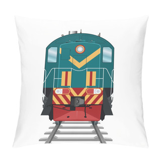 Personality  Diesel Locomotive Pillow Covers