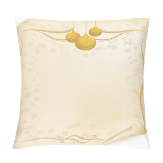 Personality  Christmas List In Gold Pillow Covers