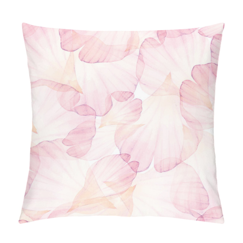 Personality  Watercolor Seamless Pattern With Flower Petals Pillow Covers