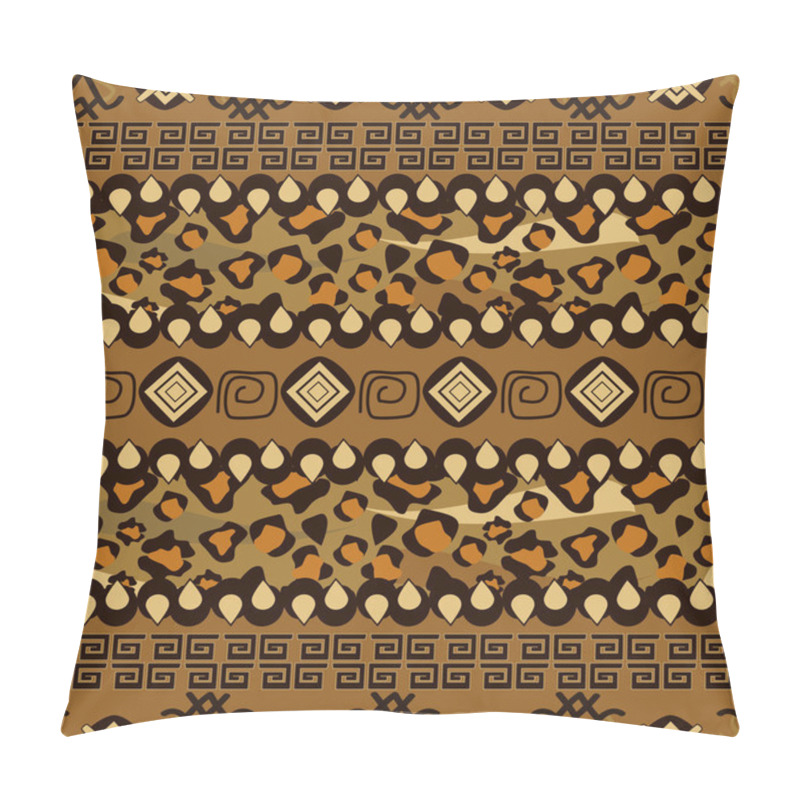 Personality  African style seamless with cheetah skin pattern pillow covers