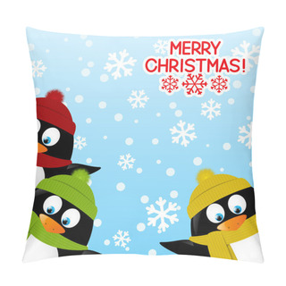 Personality  Christmas Penguins Pillow Covers