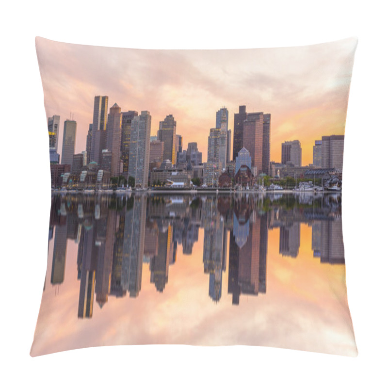 Personality  Boston downtown skyline panorama  pillow covers