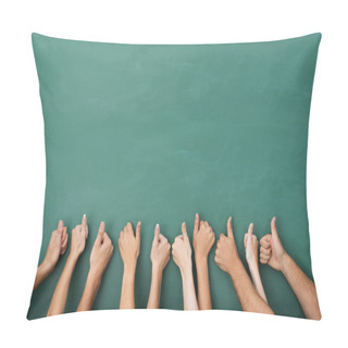 Personality  Group Of People Giving A Thumbs Up Gesture Pillow Covers