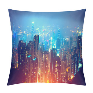 Personality  Hong Kong Night View Pillow Covers