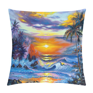 Personality  Beautiful Sea Evening Landscape Pillow Covers