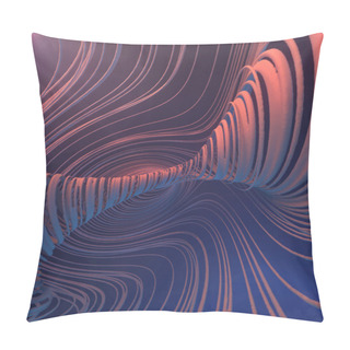 Personality  Abstract Streaks Effect Background. 3d Rendering Pillow Covers
